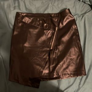 SHEIN leather skirt size M